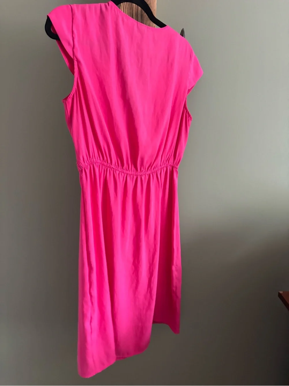 147.) H&M / Hot Pink Zip-Front Dress - Picture 3 of 5